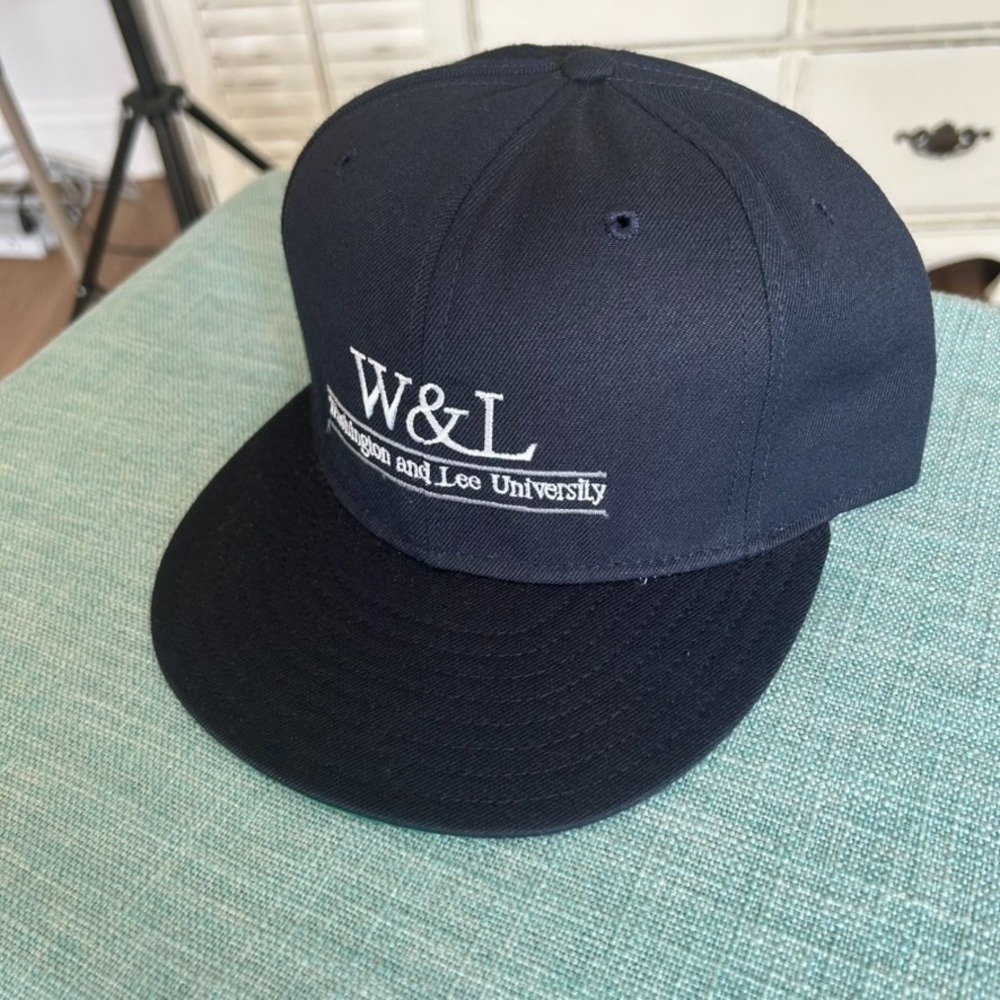 Vintage Washington and Lee University Classic Sportswear Blue‎ Snapback Cap Hat - Picture 3 of 9